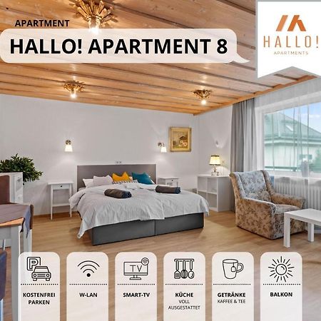 Sehr Gemuetliche Ferienwohnung In Bester Lage Mit Grossem Sonnenbalkon L Innenstadtnaehe L 1 Minute Zum Bahnhof L Kueche L Tv L Free-Wlan L Willkommen Im Hallo!-Apartment 8 Bad Wörishofen Dış mekan fotoğraf